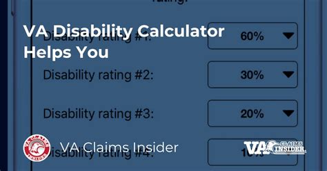 An example of . . Va secondary disability calculator